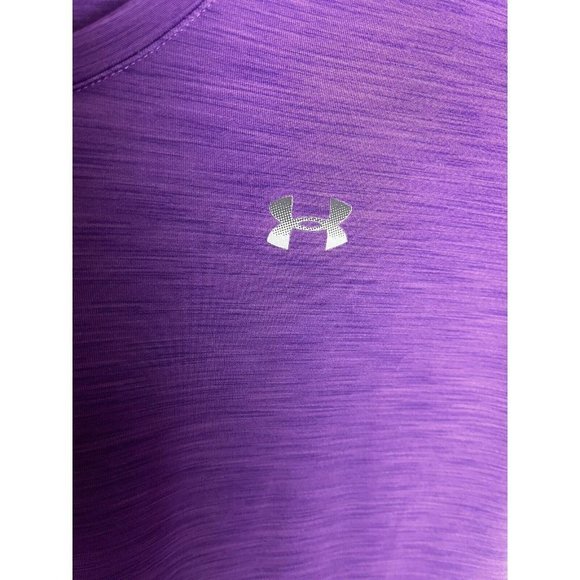 Under Armour Women's Size XL Basic Semi-fitted Heatgear Purple Solid - Picture 4 of 9